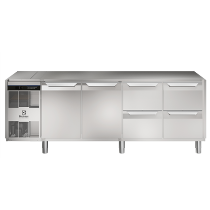 Digitale Kühltischeecostore HP Premium Refrigerated Counter - 590lt, 2-Door, 4x1/2 Drawers, No Top