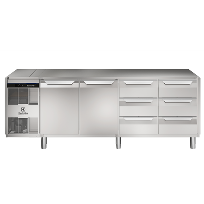 ecostore HP PremiumTavolo refrigerato 590lt, 2 porte e 6x⅓ cassetti, -2+10°C, no top
