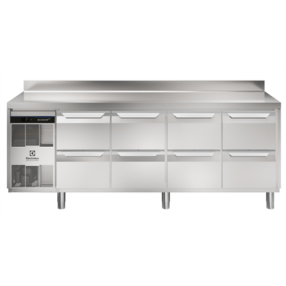 Digital Undercounterecostore HP Premium Refrigerated Counter - 590lt, 8x1/2 Drawers, Upstand