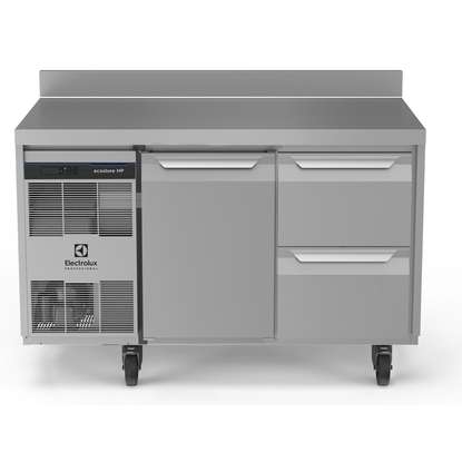 Digital Undercounterecostore HP Premium Refrigerated Counter - 290lt, 1-Door, 2-Drawer, Upstand, UK Plug