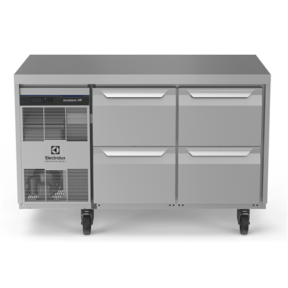 Digital Undercounterecostore HP Premium Refrigerated Counter - 290lt, 4x1/2 Drawers, UK Plug