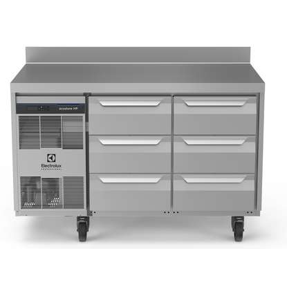Digital Undercounterecostore HP Premium Refrigerated Counter - 290lt, 6x1/3 Drawers, Upstand, UK Plug