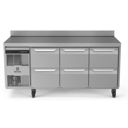 Digital Undercounterecostore HP Premium Refrigerated Counter - 440lt, 6x1/2 Drawers, Upstand, UK Plug