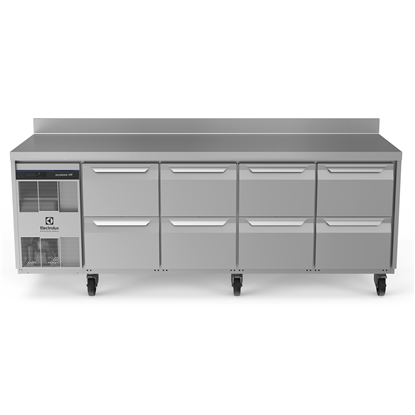 Digital Undercounterecostore HP Premium Refrigerated Counter - 590lt, 8x1/2 Drawers, Upstand, UK Plug