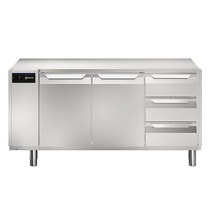 Digital Undercounterecostore HP Premium Refrigerated Counter - 440lt, 2-Door, 3-Drawer, remote