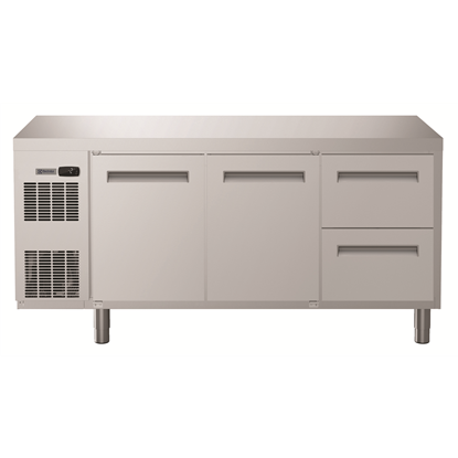 Table réfrigéréeTable réfrigérée - Ecostore - Centrale -2°C +10°C - 2 portes et 2 x 1/2 tiroirs - R290