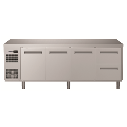 Table réfrigéréeTable réfrigérée - Ecostore- 3 portes 2x1/2 tiroirs -2°+10°C - Centrale - R290