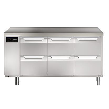 Digital Undercounterecostore HP Premium Refrigerated Counter - 440lt, 6-Drawer (remote)