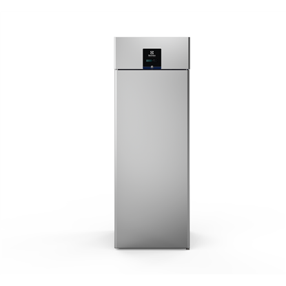 Digitale KühlschränkeEinfahr Kühllagerschrank , 1 Tür, 750 Liter,  0°C bis +10°C, AISI 304, Zentralkühlung mit CO2 Kältemittel
