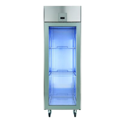 ecostore1 Glass Door Digital Refrigerator, 670lt (+2/+10), AISI 304 with UK plug-60Hz