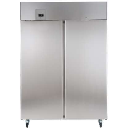 ecostore2 Puertas Digital Frigorífico Acero Inox, 1430lt (0/+6) with UK plug-60Hz