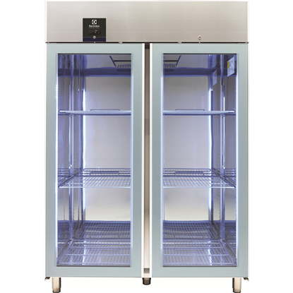 ecostore2-Glastür Kühlschrank 1430lt, +2+10°C, digital, AISI 304, R290