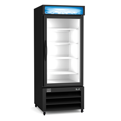 Refrigeration Equipment<br>Merchandiser Refrigerator, 12 cu.ft - 1 Glass Door, black (R290)