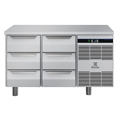 Digital Cabinets6x1/3 drawer Refrigerated Counter, -2+8°C, stainless steel, R290