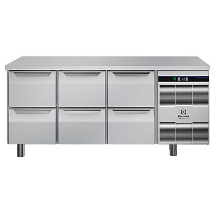 Digital Cabinets6x1/2 drawer Refrigerated Counter, -2+8°C, stainless steel, R134a