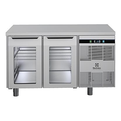 Digital Cabinets2-glass door Refrigerated Counter, +3+10°C, 2/1GN capacity, AISI 304, R290