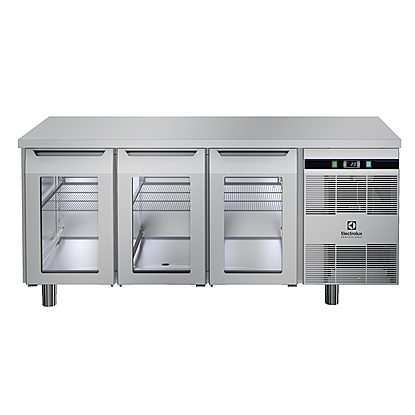 Digital Cabinets3-glass door Refrigerated Counter, +3+10°C, 2/1GN capacity, AISI 304, R290