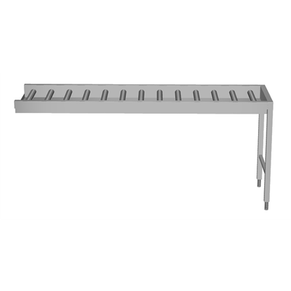 Handling System for DishwasherConveyor, long rollers with end plate