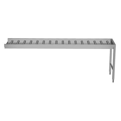 Handling System for DishwasherConveyor, long rollers with end plate