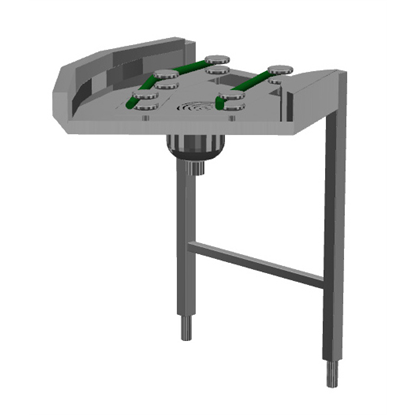 Sistema de movimentación para Rack TypeBasket Cord Conveyor Curve 45°