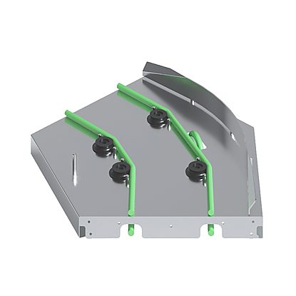 Handling System for Rack TypeTrays Cord Conveyor Curve 45°