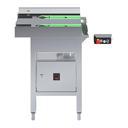 Handling System for Rack TypeDrive Unit with Legs, Variable Speed and Cord Conveyor
