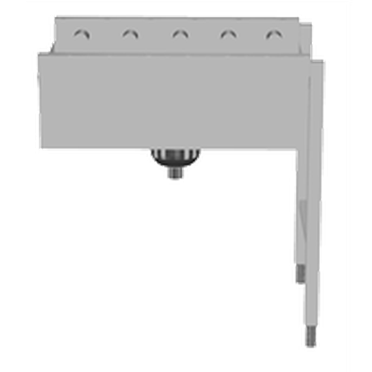 Handling systeem voor afwasmachineRollenbaan, diepe bak, korte rollen, 800 mm