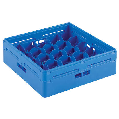 GeschirrspülenBasket for 25 Tilted Glasses - H=120mm, Diam=80mm (blue)