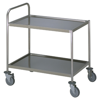 Meal Distribution System2 Tier Service trolley with 1 handle 600x800mm