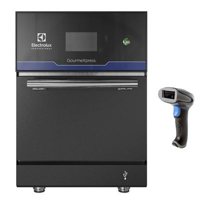 High Speed EquipmentGourmeXpress High Speed Oven with Barcode Scanner, black 230V-50Hz (UK Plug)