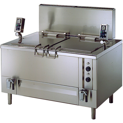 Modulaire bereidingsapparatuurAutomatische pasta koker, stoom, 2x 190 lt, 2 manden