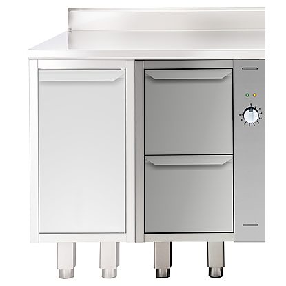Modular Preparation 500 mm Hot Cupboard with 2 Drawers