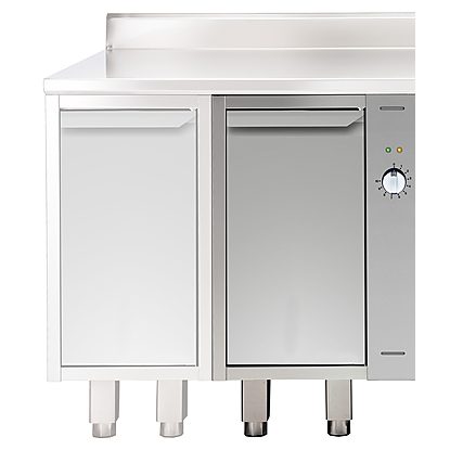 Modular Preparation 500 mm Passthrough Hot Cupboard with Hinged Doors