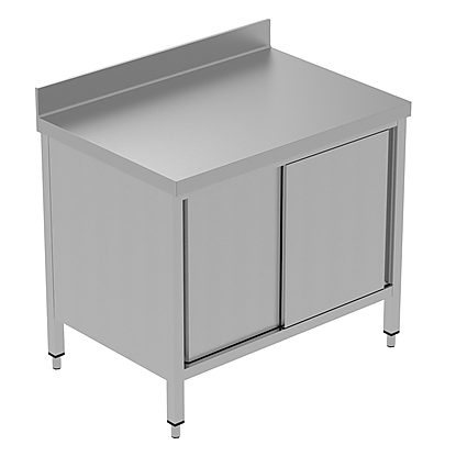 PLUS – Static Preparation 1000 mm Worktop Cupboard with Upstand