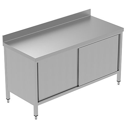 PLUS – Static Preparation 1600 mm Worktop Cupboard with Upstand