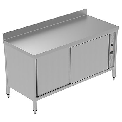 PLUS – Static Preparation 1600 mm Hot Cupboard with Upstand