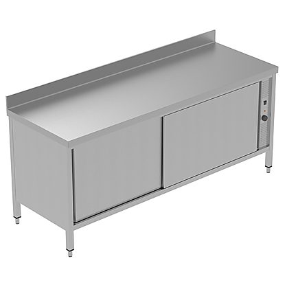 PLUS – Static Preparation 2000 mm Hot Cupboard with Upstand