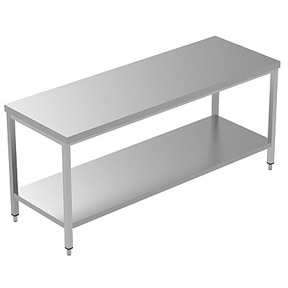PLUS – Static Preparation 2000 mm Work Table With Lower Shelf