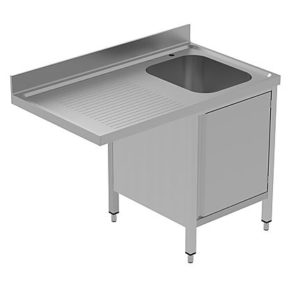 PLUS – Static Preparation 1200 mm Sink Cupboard for Dishwasher with 1 Bowl – Left Drainer