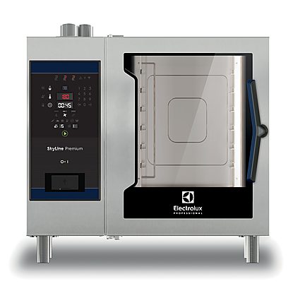 SkyLine Premium Electric Combi Oven 6GN1/1, Left-hinged door