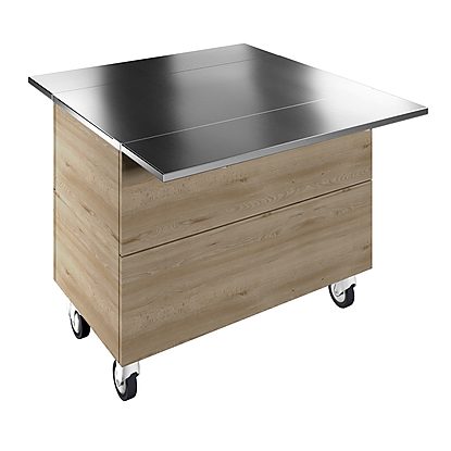Flexy Compact Ambient unit on cupboard (3GN) with wheels, H=900mm