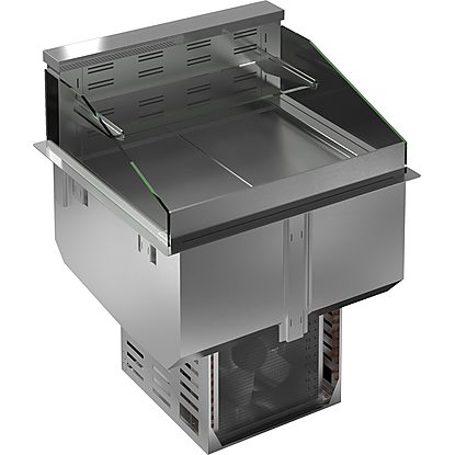 Drop-In Drop-in refrigerated well, ventilated, 1 refrigerated shelf and 1 neutral shelf (2 GN)