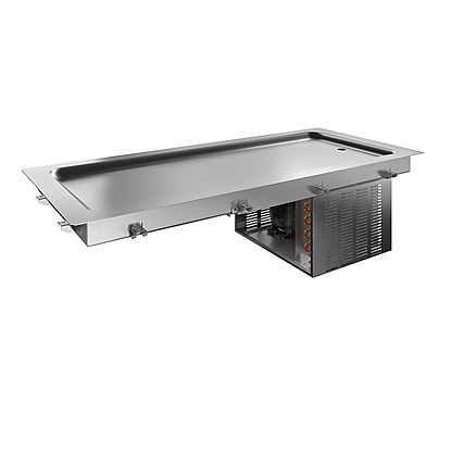 Drop-In Drop-in refrigerated stainless steel surface (4 GN container capacity)