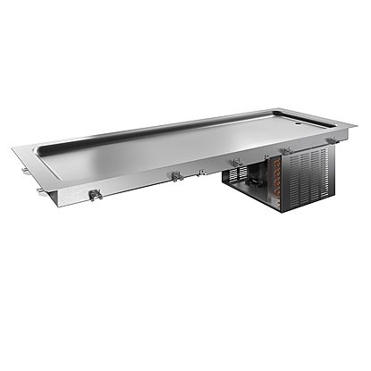 Drop-In Drop-in refrigerated stainless steel surface (5 GN container capacity)
