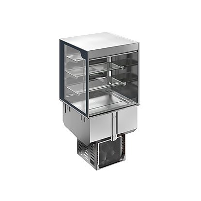 Drop-In Drop-in refrigerated well with refrigerated display, squared, medium service – 4 hours – 2GN