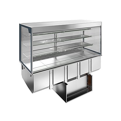 Drop-In Drop-in refrigerated well with refrigerated display, squared, medium service – 4 hours – 5GN