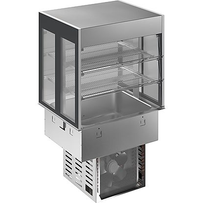 Drop-In Drop-in refrigerated well with refrigerated display, compact – 2GN