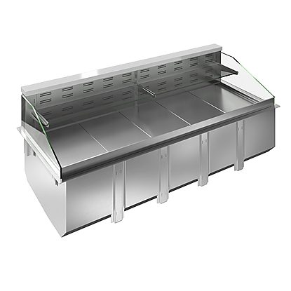 Drop-In Drop-in remote refrigerated well, ventilated, 1 refrigerated shelf and 1 neutral shelf – 4GN