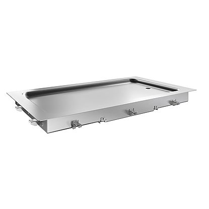 Drop-In Drop-in remote refrigerated stainless steel surface (3 GN container capacity)