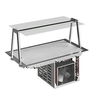 Drop-In Refrigerated quartz surface – 3GN with A overshelf